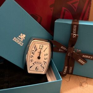 A perfect gift for any adult ..Birks pocket watch .. gift wrap in Birks ribbon